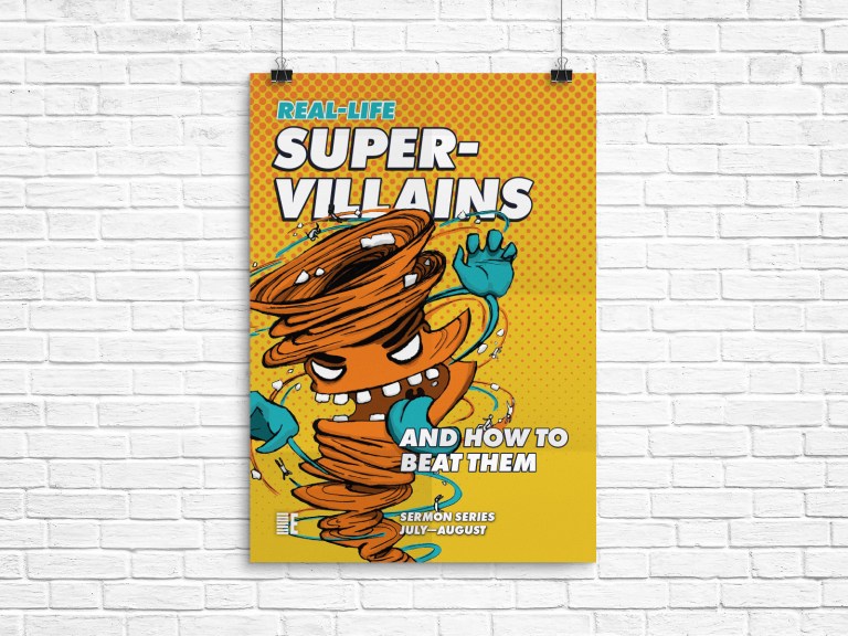 RLS Supervillains A4 Poster v1 (Mockup)